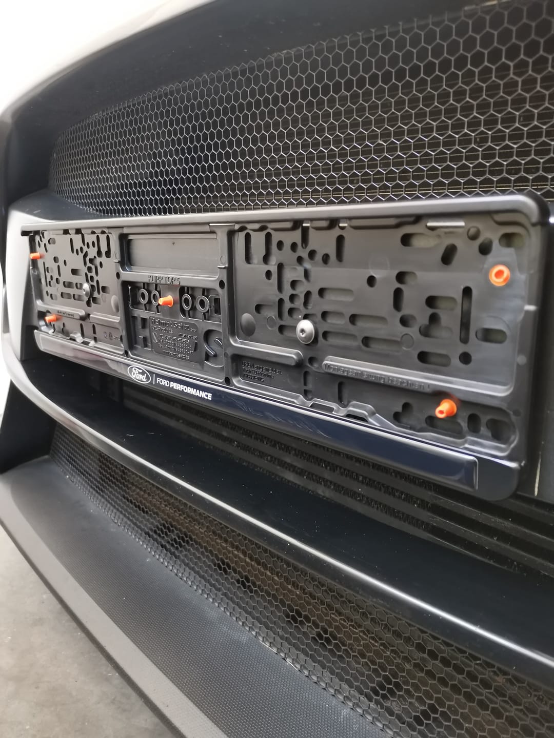 Customer photo review of Ford Performance Number Plate Surrounds (Pair) - New Style