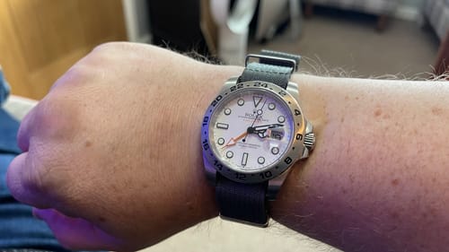 Customer photo review of Replica Rolex Explorer II White 42mm 216570WSO