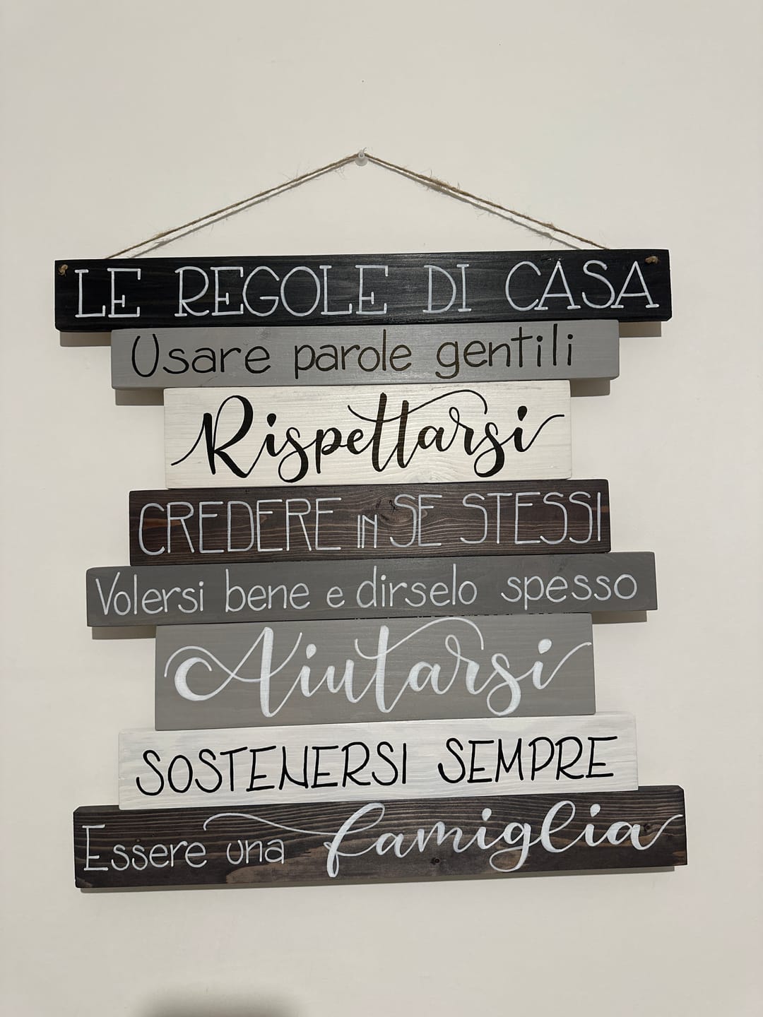 Customer photo review of Regole di Casa - Nero Grigio