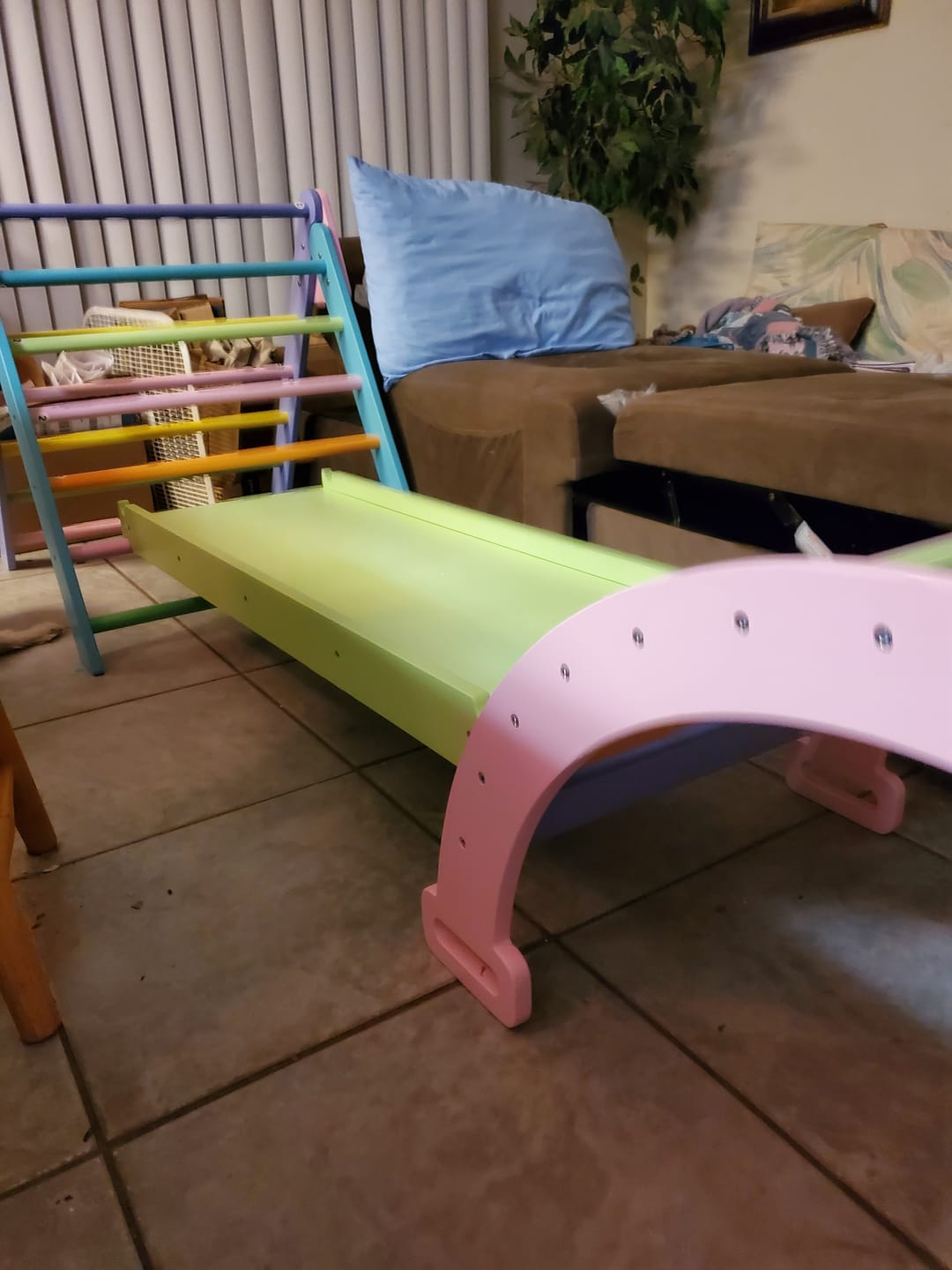 Customer photo review of Hazel - Pikler Triangle Ladder & Rocker Set