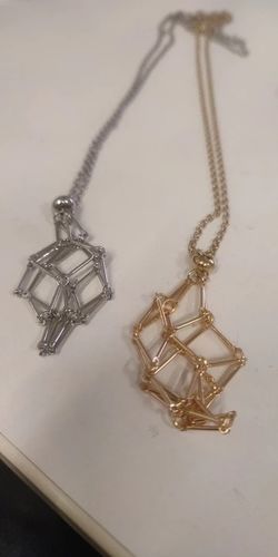 Customer photo review of Jewelance™ - Justerbar Halskæde Med Krystalstenholder