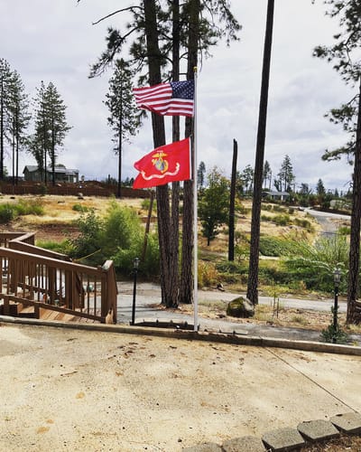 Customer photo review of 3x5ft 2-ply polyester American Flag (Most Popular Size)