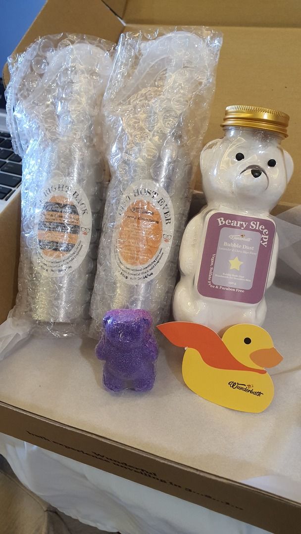 Customer photo review of Beary Sleepy Bubble Bath Dust