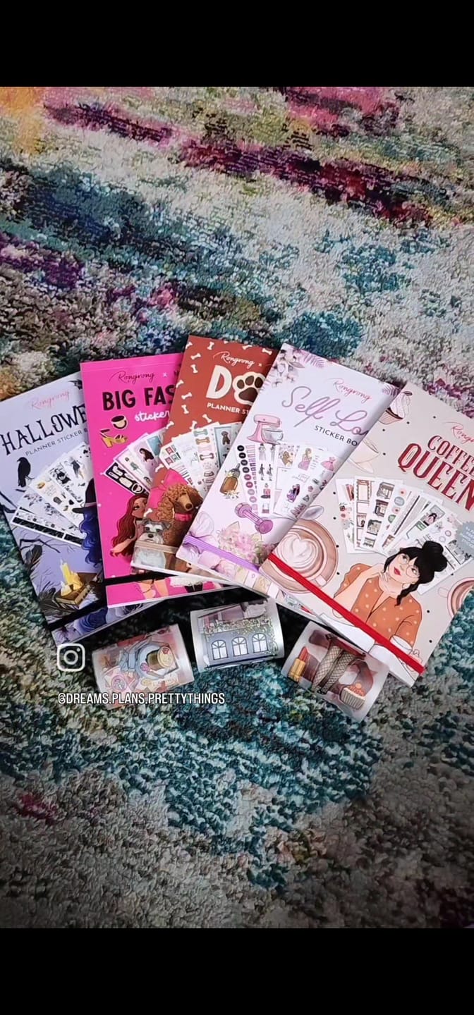 Customer photo review of Coffee Queen Planner Sticker Book