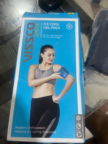 Customer photo review of Icecool Gel Pack | Re-Freezable for Instant Pain Relief & Swelling (Blue)