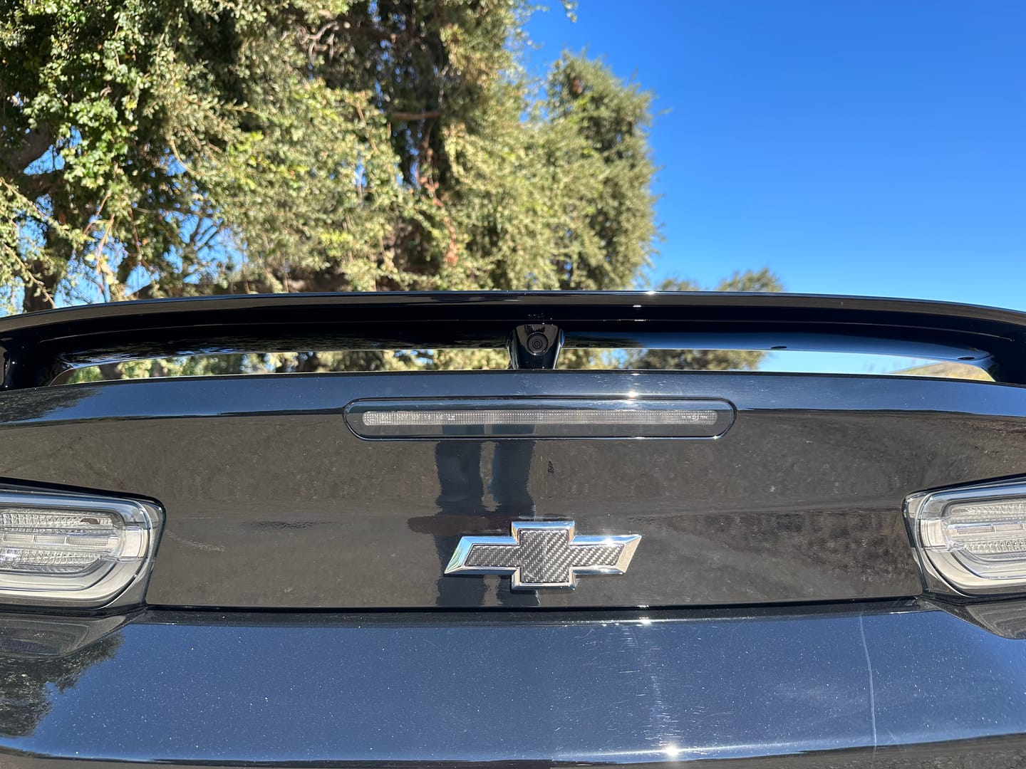 Customer photo review of Carbon Fiber Exterior Bow tie Cover For Chevy Camaro 2016-2023