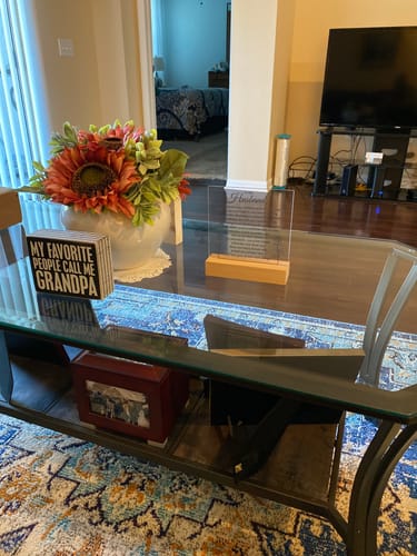 Customer photo review of My Husband "My Everything" Acrylic Plaque