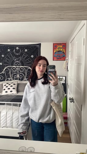 Customer photo review of Work of Art Crewneck - Ash Grey
