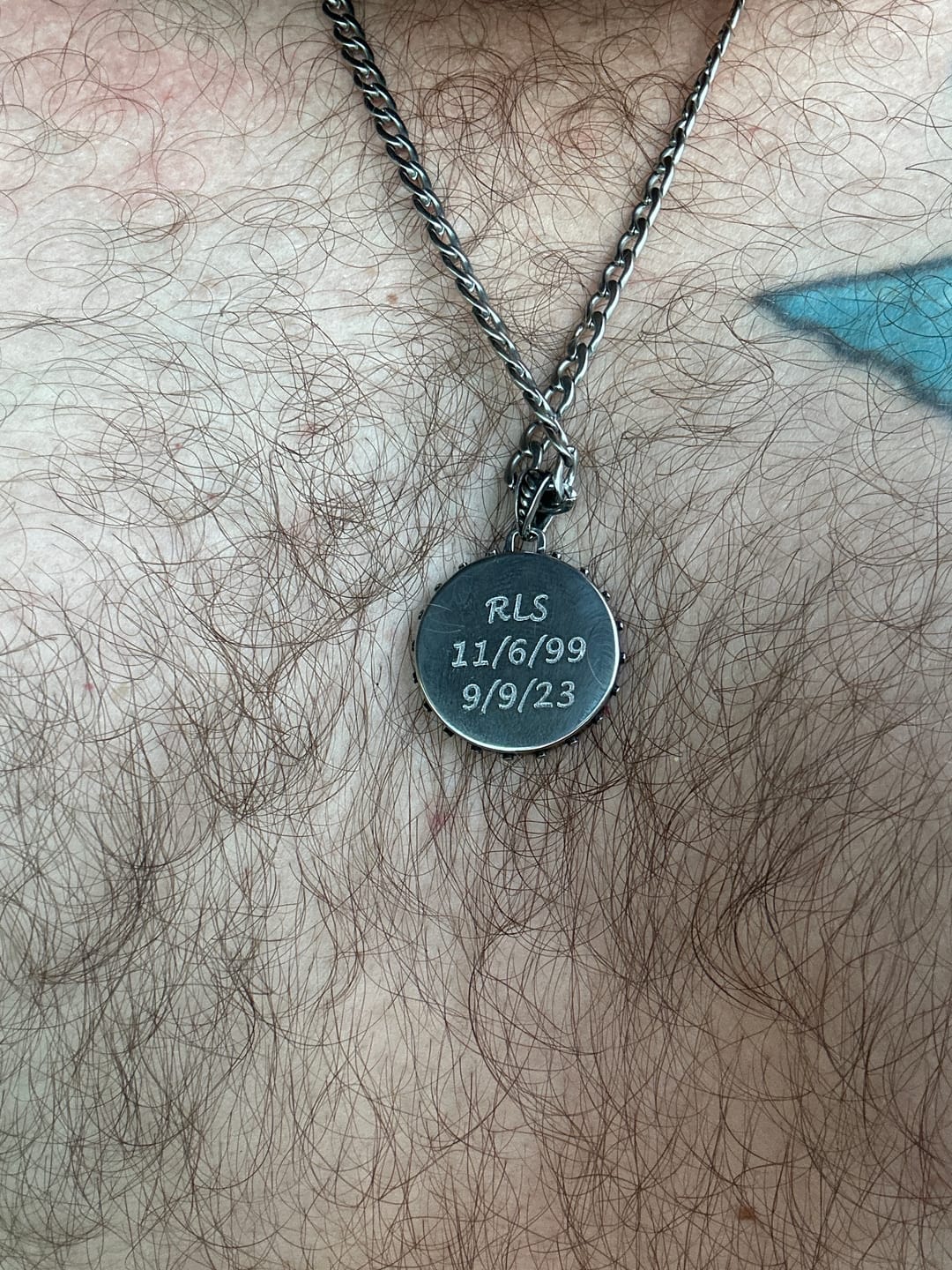 Customer photo review of Compass Pendant