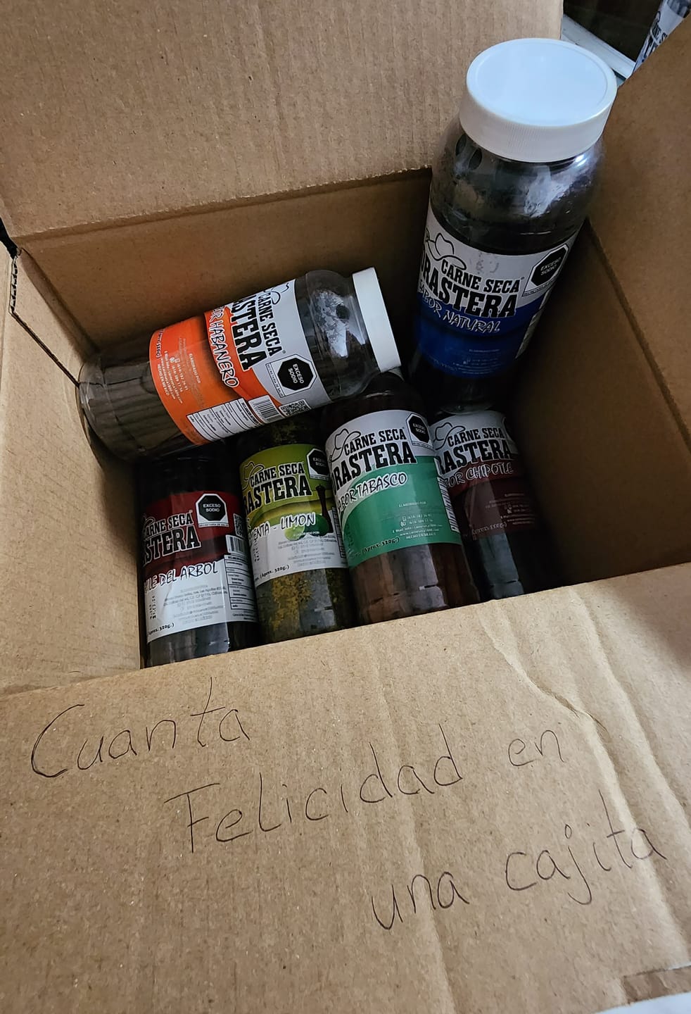 Customer photo review of Paquete tiras nuevos sabores