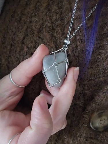 Customer photo review of Jewelance™ - Justerbar Halskæde Med Krystalstenholder