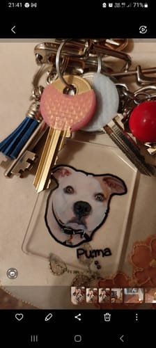 Customer photo review of Μπρελόκ με το Δικό σας Κατοικίδιο