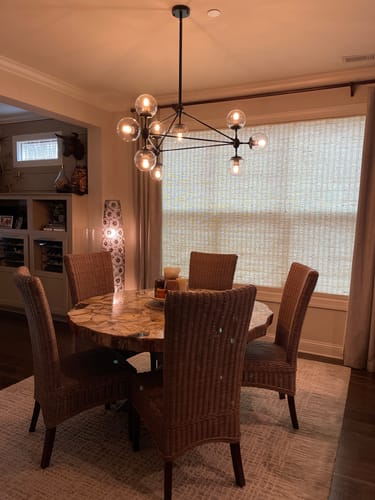 Customer photo review of Modern Statement Geometric Chandelier