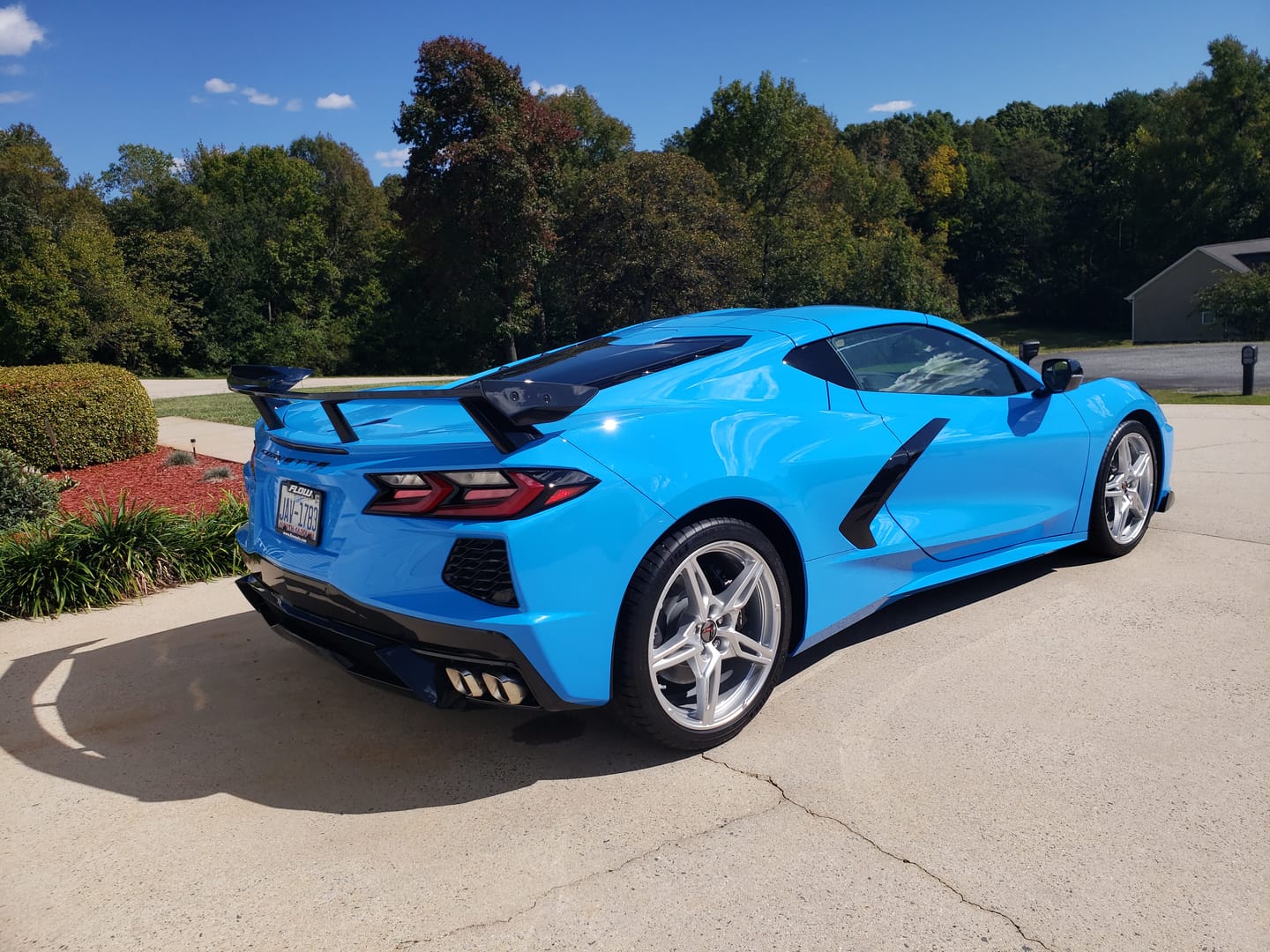 Customer photo review of Chevrolet Corvette C8 Rear Trunk Spoiler High Wing