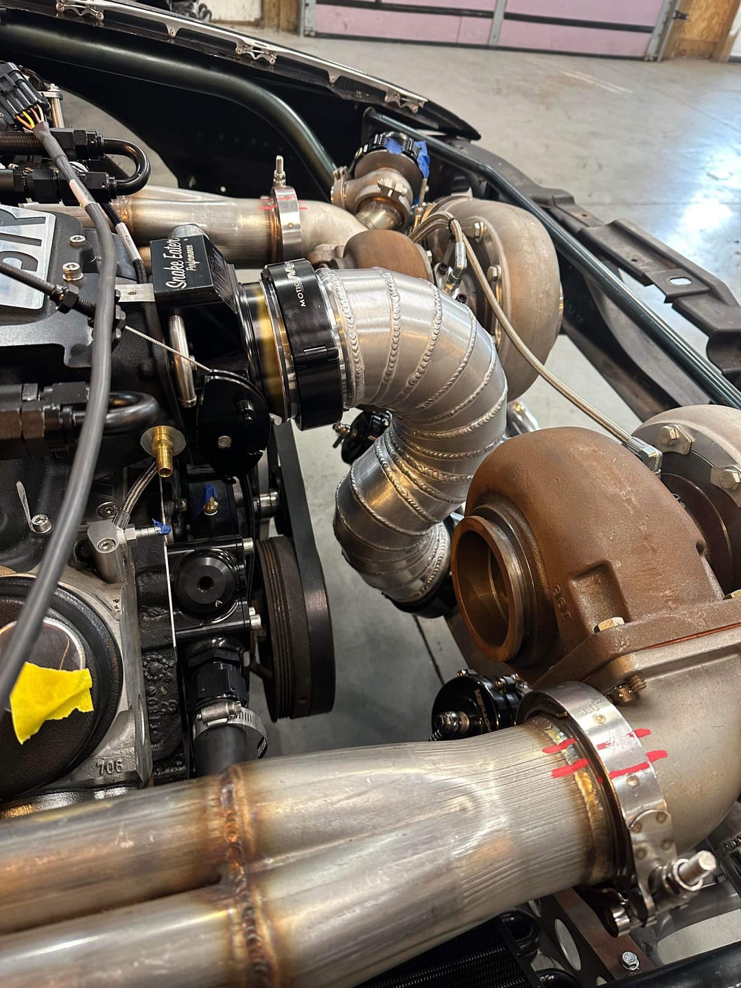 Customer photo review of Quick Seal Connector Kit 4" w/ 3 Piece Clamp and Weld Flanges 21-140
