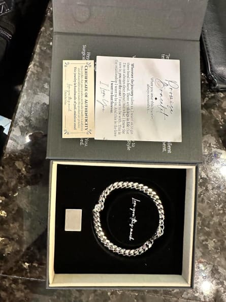 Customer photo review of Promise Classic Cuban Bracelet