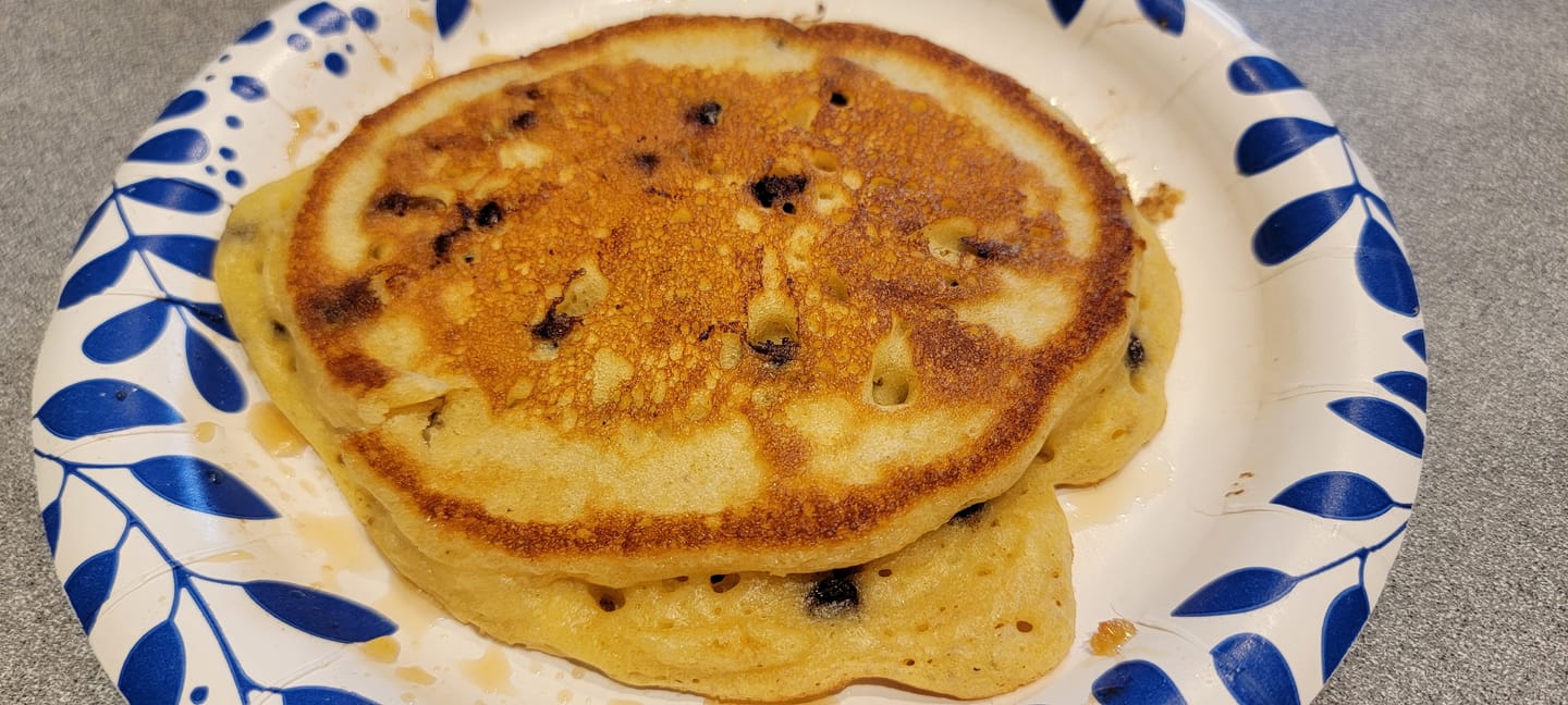 Customer photo review of Cousin T's Chocolate Chip Gourmet Pancake Mix (2 Pack)