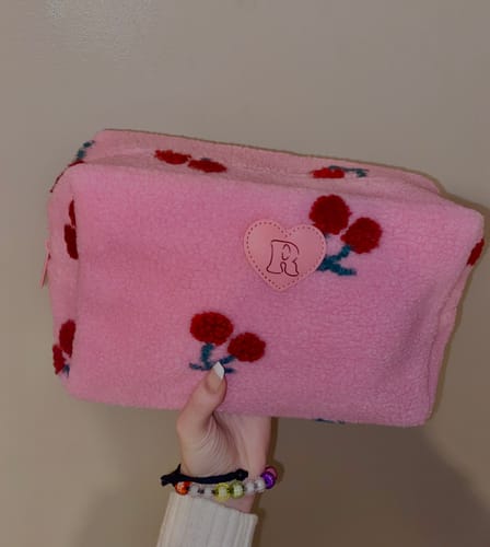 Customer photo review of Cherry XL Makeup Bag