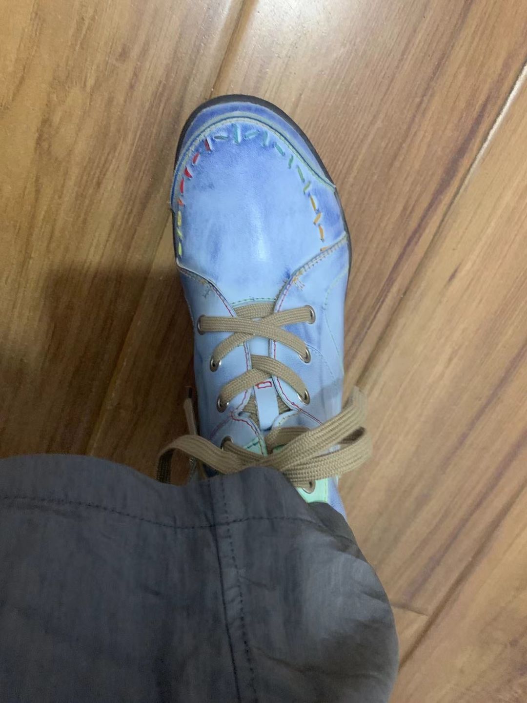 Customer photo review of Handcrafted Vintage Stylish Comfort Monochromatic Walking Boots