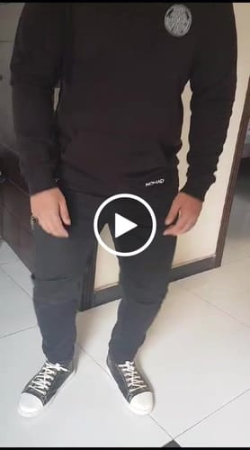Customer video review of Jet Black Slim Fit Jeans