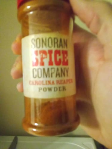 Customer photo review of Carolina Reaper Powder