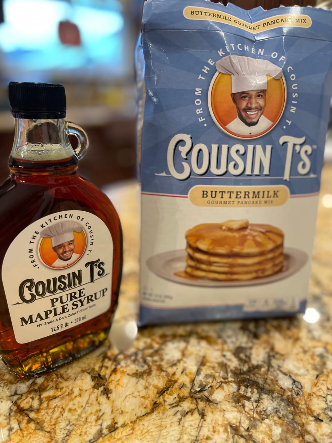 Customer photo review of Cousin T's Maple Syrup & Pancake Mix Bundle