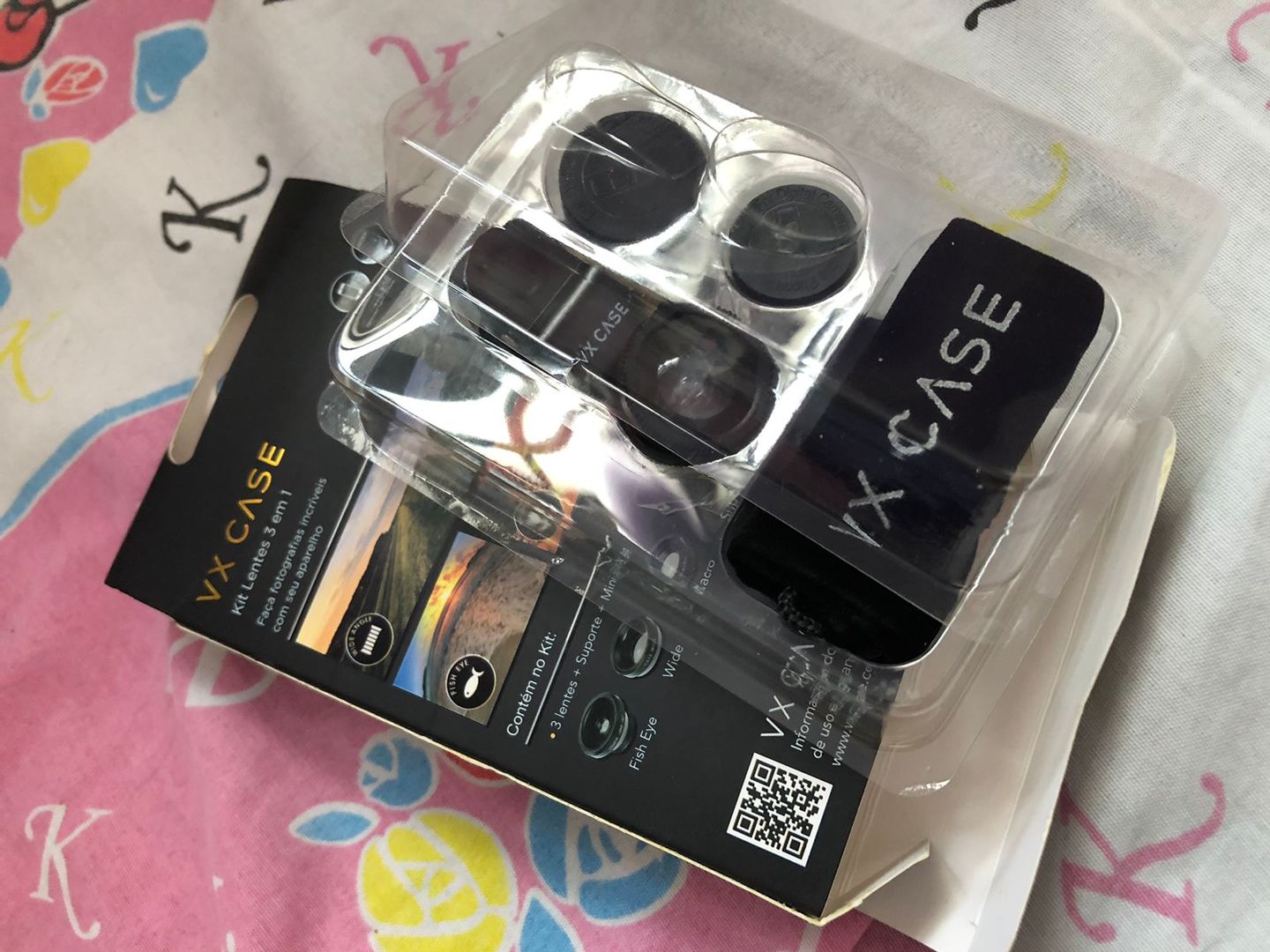 Customer photo review of Kit de Lentes 3 em 1 para Câmera de Celular VX Case
