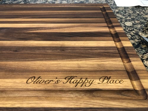 Customer photo review of Walnut Cutting Boards
