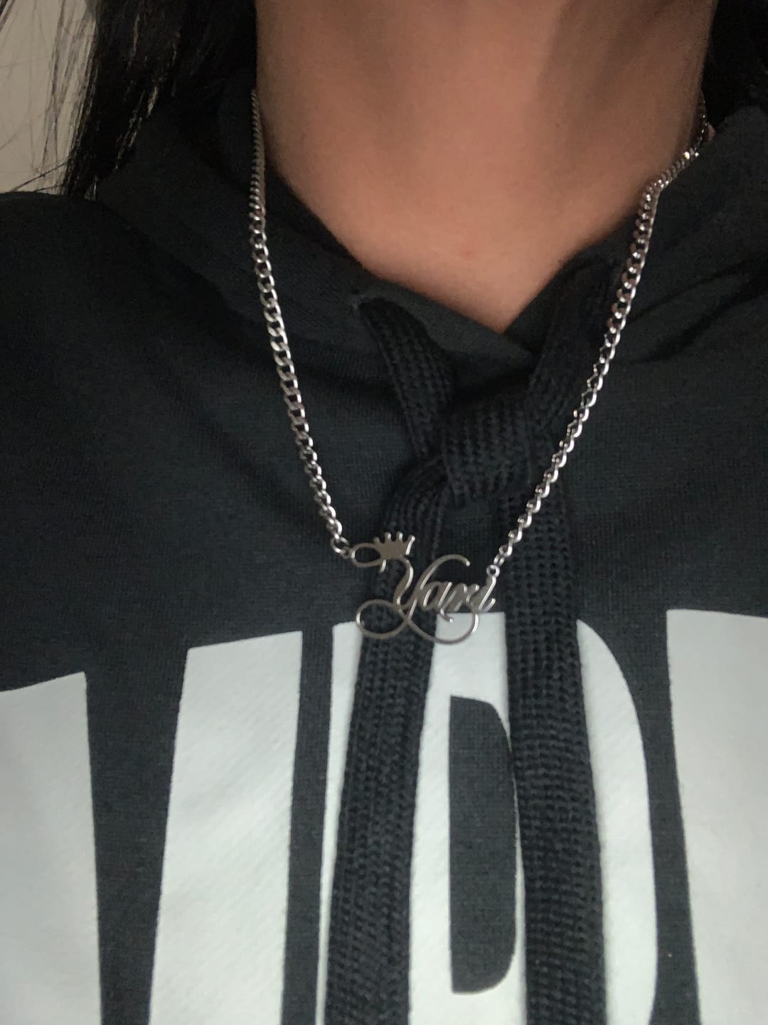 Customer photo review of Crown Name Necklace