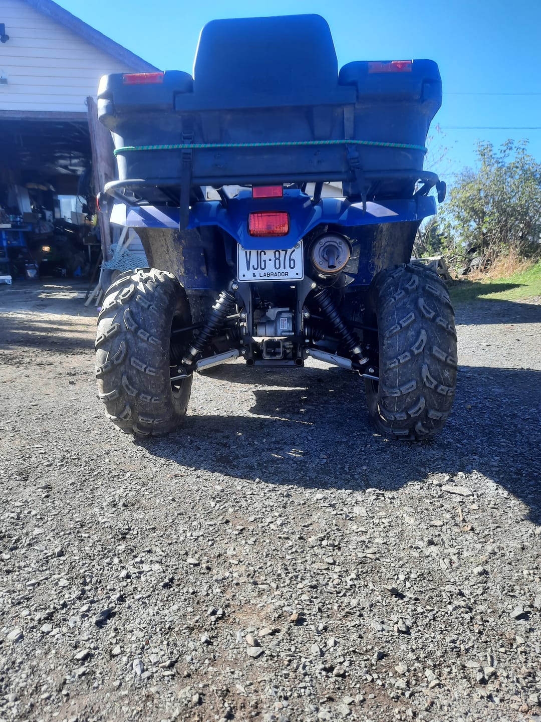 Customer photo review of Aluminum A-arm Guards for Yamaha Kodiak 450 (2018+)