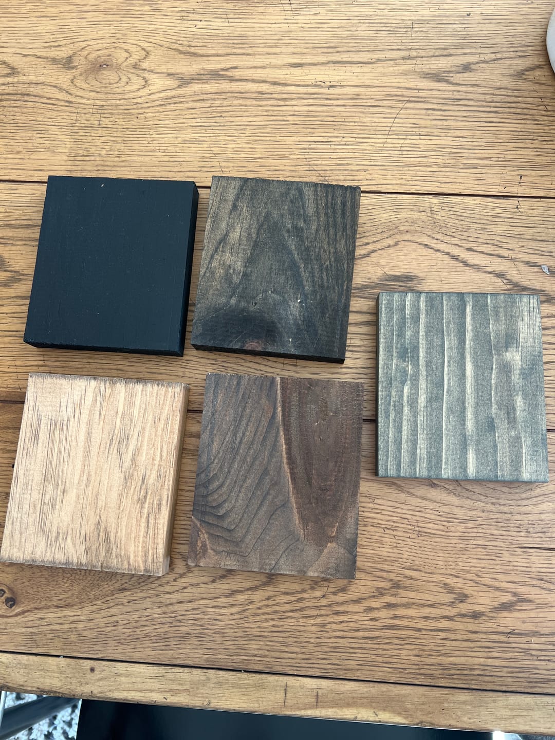 Customer photo review of Color Samples for Pine Products