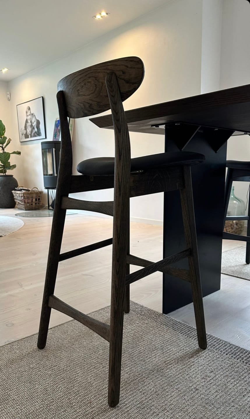 Customer photo review of Oak Bar Stool