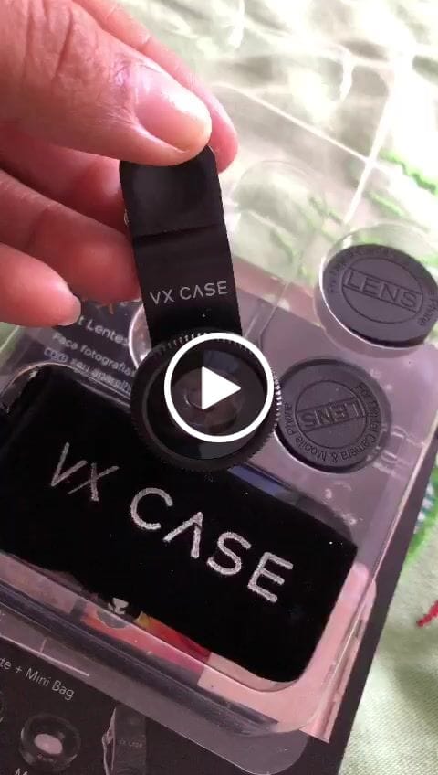 Customer video review of Kit de Lentes 3 em 1 para Câmera de Celular VX Case