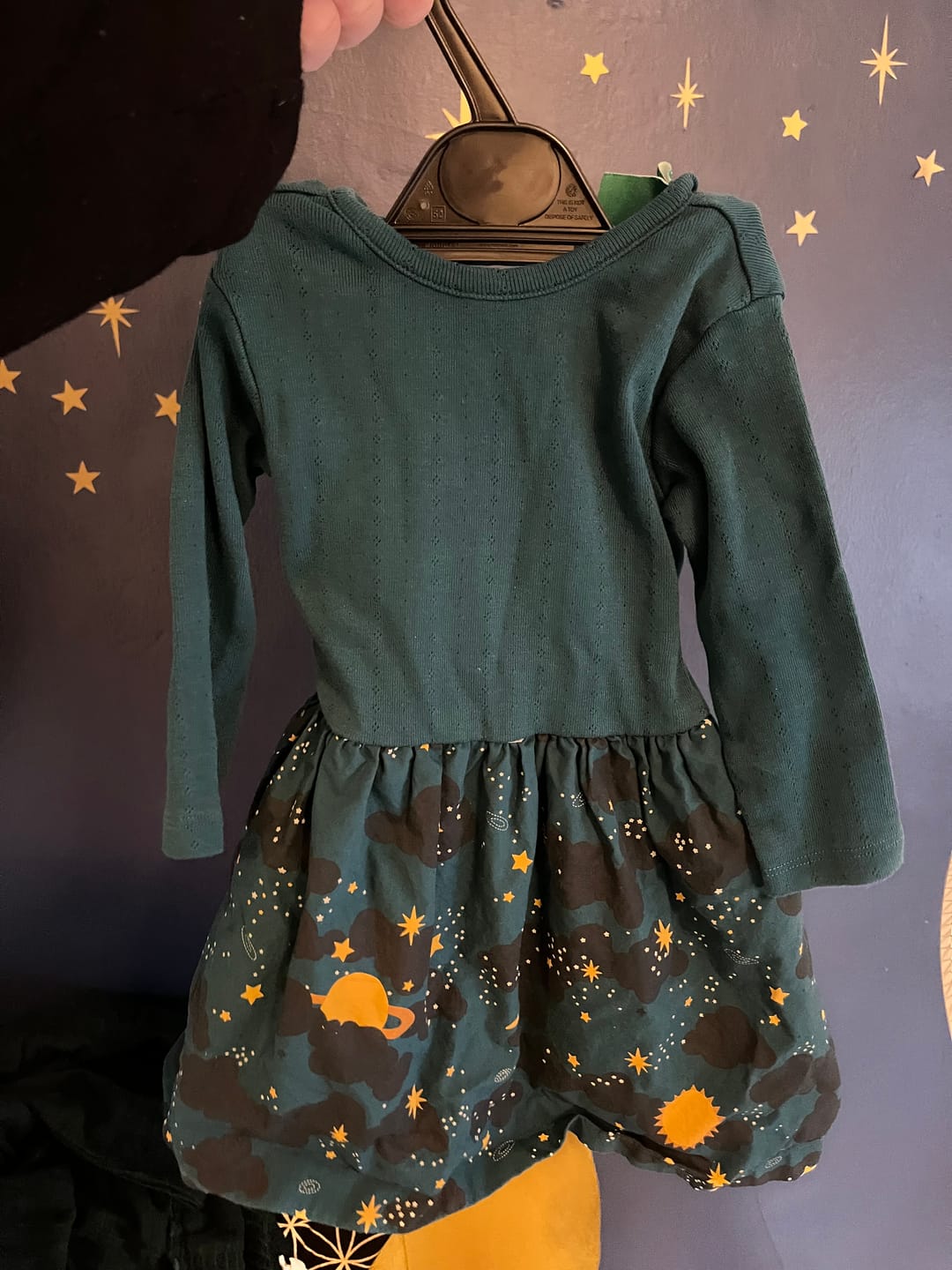 Customer photo review of Saturn Nights Long Sleeve Twirler Dress