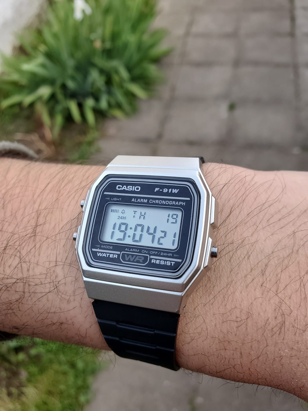 Customer photo review of Reloj Casio Vintage F-91WM-7ADF Plateado/Negro