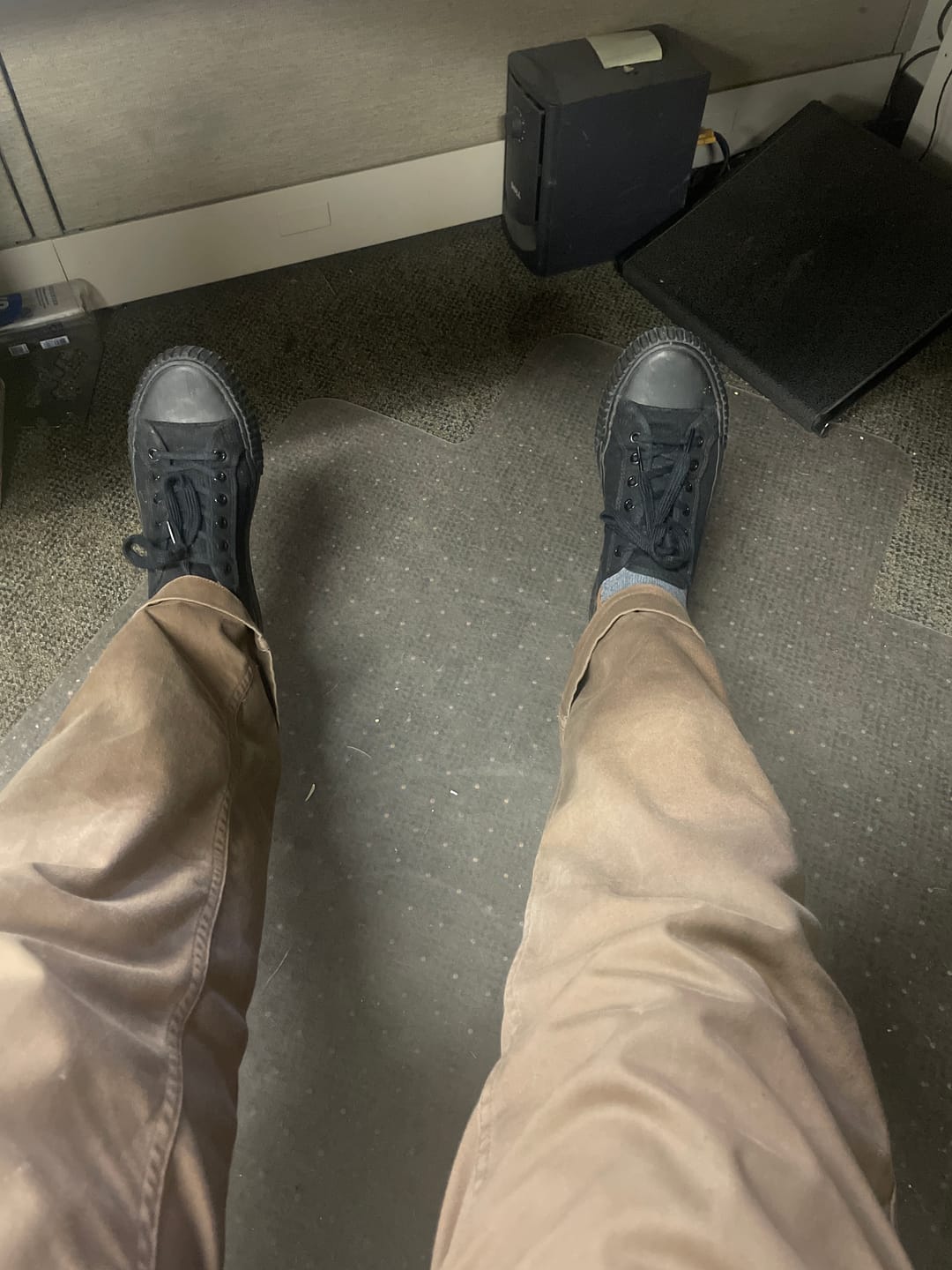Customer photo review of Jet Black Center Lo Top | Unisex Canvas Sneaker