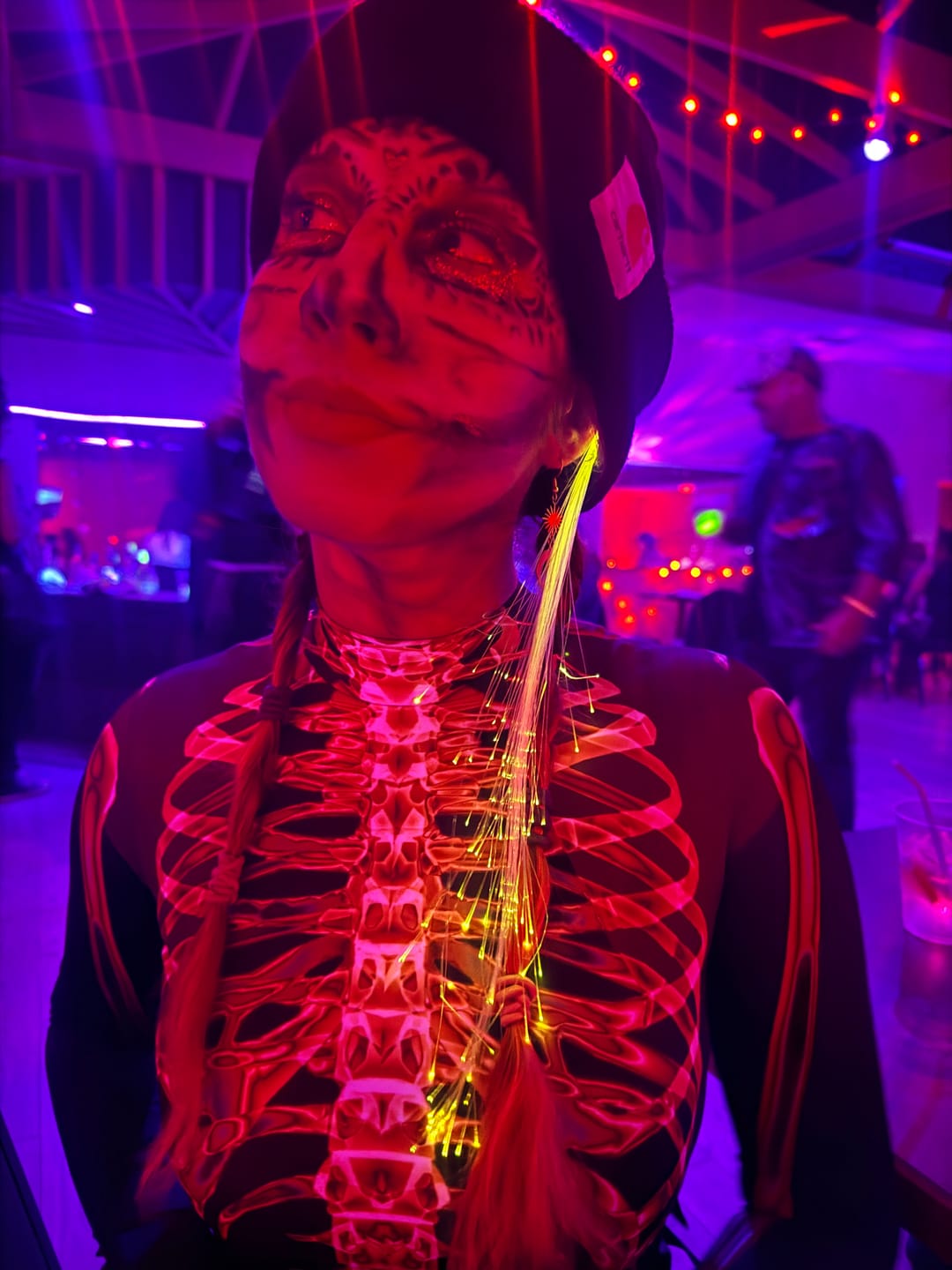 Customer photo review of Gold Skeleton Costume