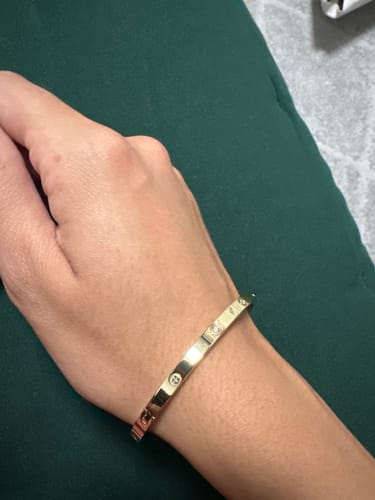 Customer photo review of Timeless Affection Stone Armreif