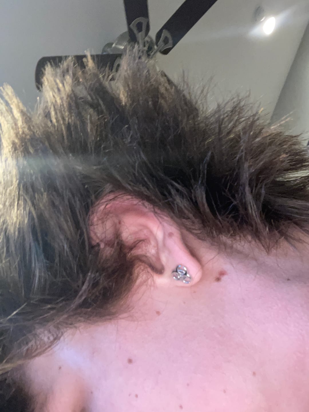 Customer photo review of BIOHAZARD STUD EARRING