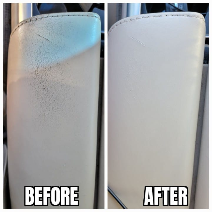 Customer photo review of Clyde’s Leather Recoloring Balm