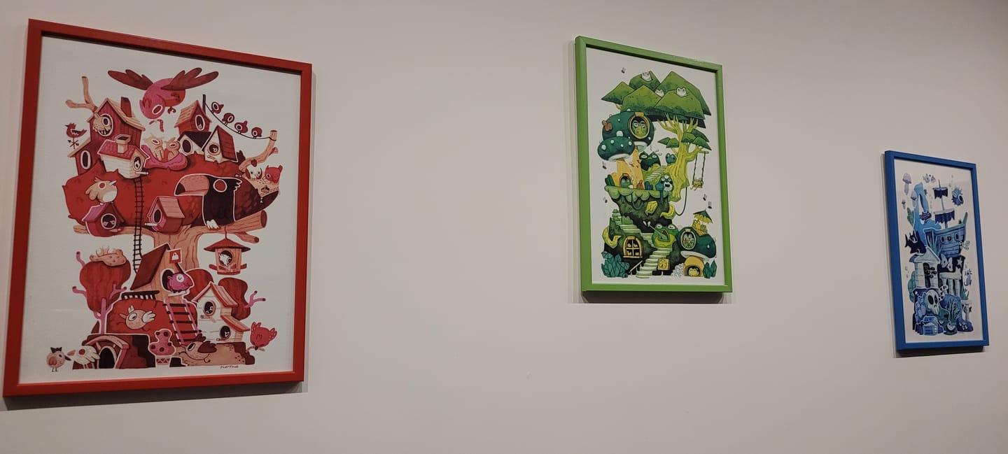 Customer photo review of Green Frogs • Stampa A3 Firmata