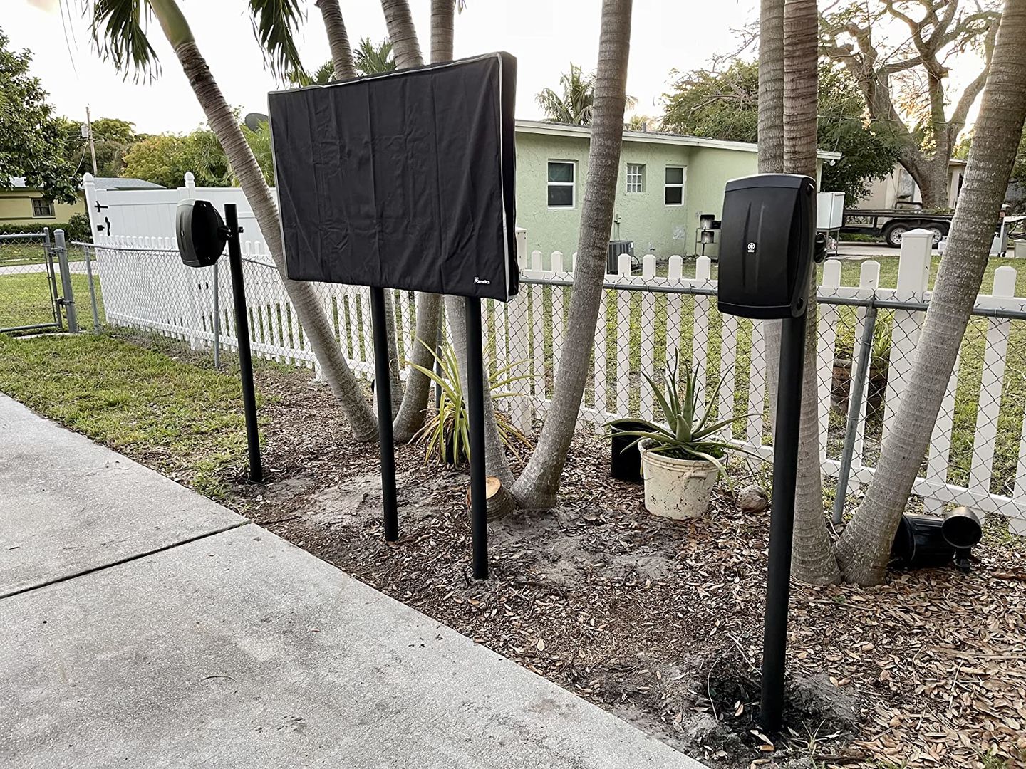 Customer photo review of Beige - Outdoor TV Cover Weatherproof