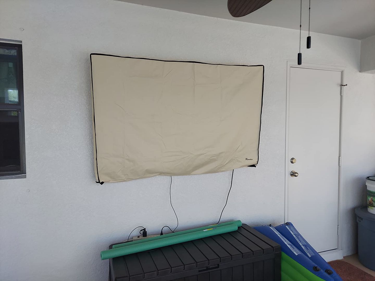 Customer photo review of Beige - Outdoor TV Cover Weatherproof