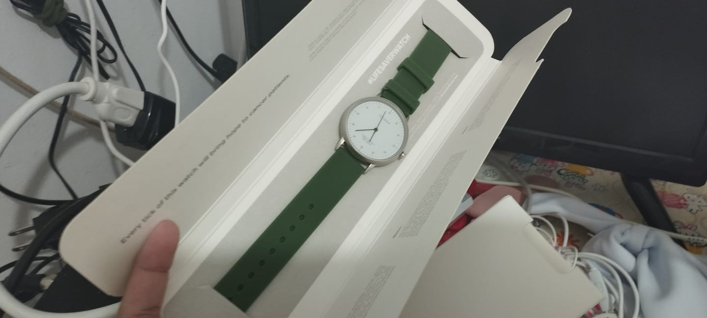 Customer photo review of Life Saver Watch 4.0 – Army Green