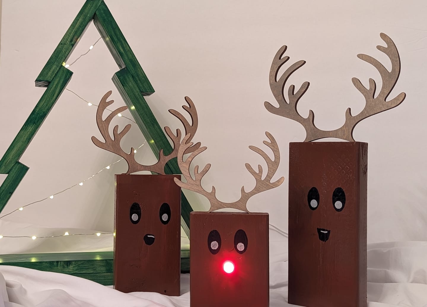 Customer photo review of Unfinished Wood Reindeer Antlers Shape - Animal - Wildlife - Craft - up to 24" DIY