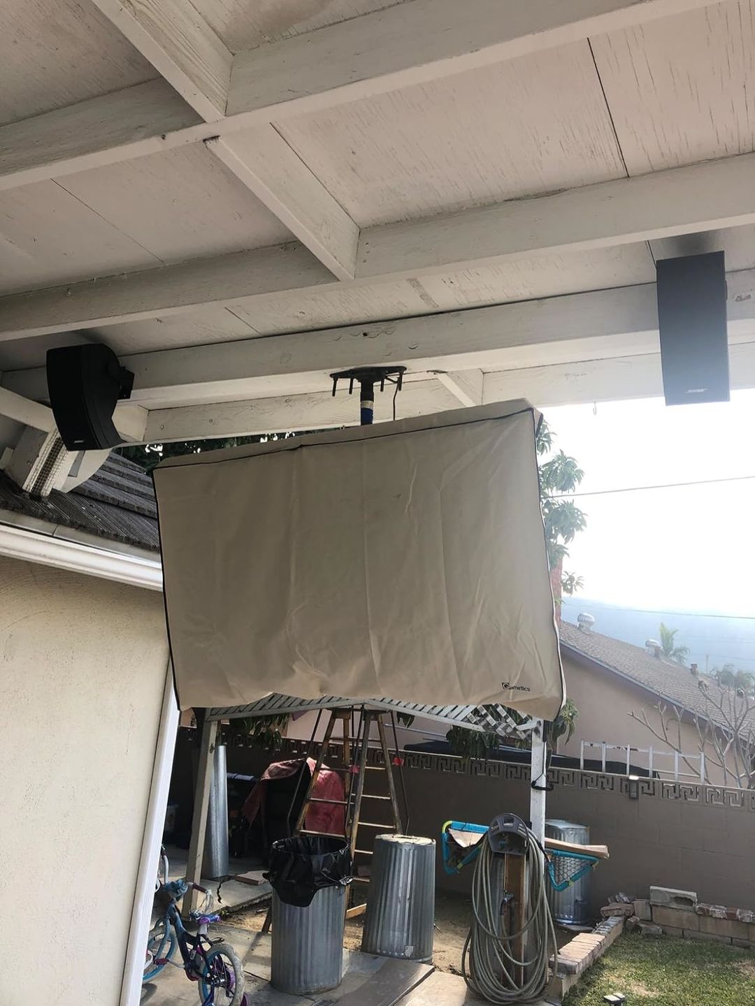 Customer photo review of Beige - Outdoor TV Cover Weatherproof