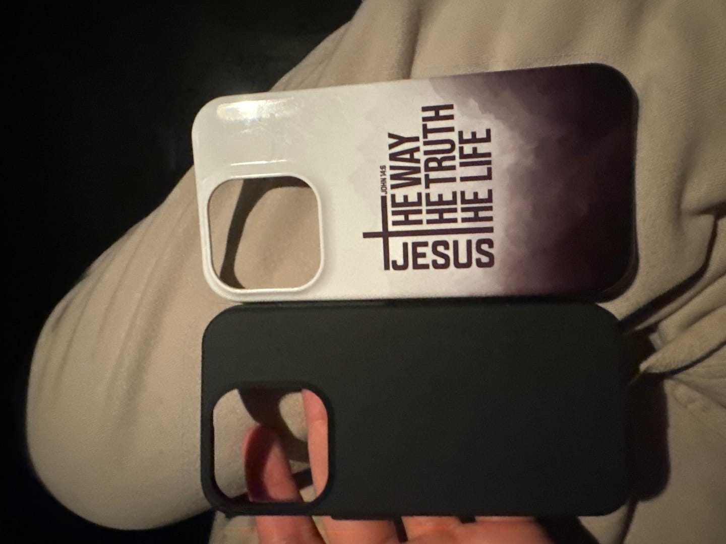 Customer photo review of Jesus the way the truth the life phone case