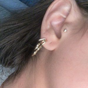 Customer photo review of Sienna Illusion Earrings