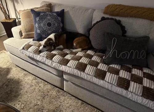 Customer photo review of Tapis Douillet Luxueux Multi-Usage pour Chiens et Chats - Confort Ultime et Design Élégant