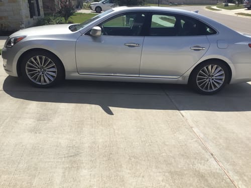 Customer photo review of 2014-2016 Hyundai Equus Air Suspension Conversion/Delete Kit With Light Module (EQ14FM)